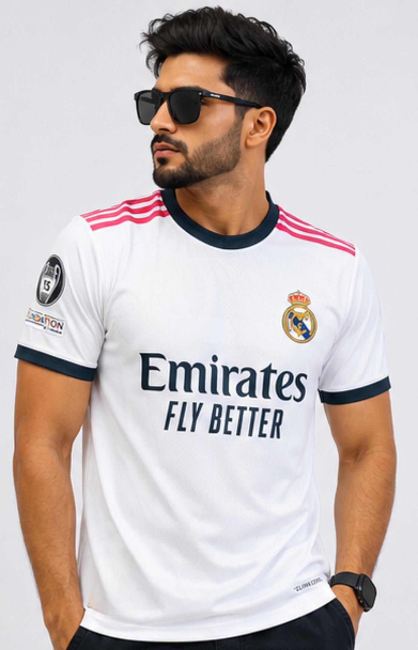 Men Printed Round Neck Polyester White T-Shirt-image-12