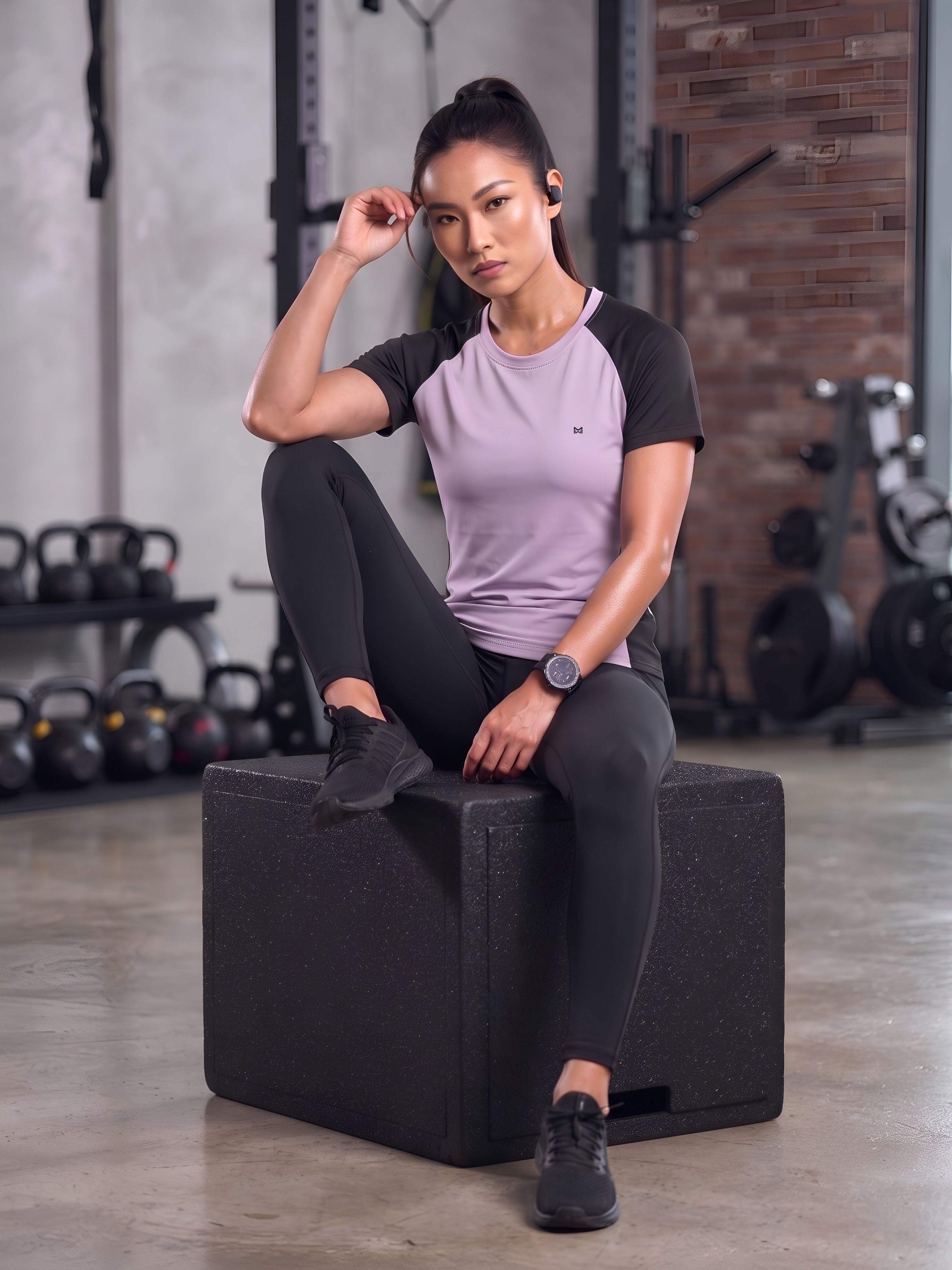 Women Solid Round Neck Polyester Purple T-Shirt-image-27