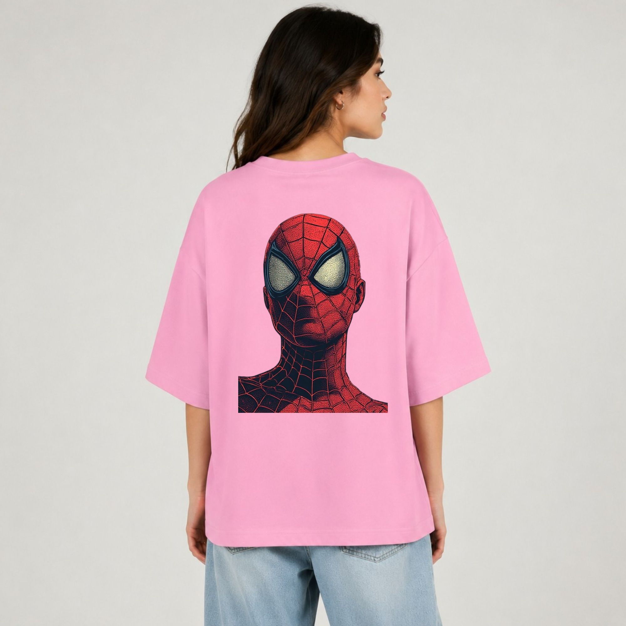 Women Graphic Print Round Neck Cotton Blend Pink T-Shirt-image-35
