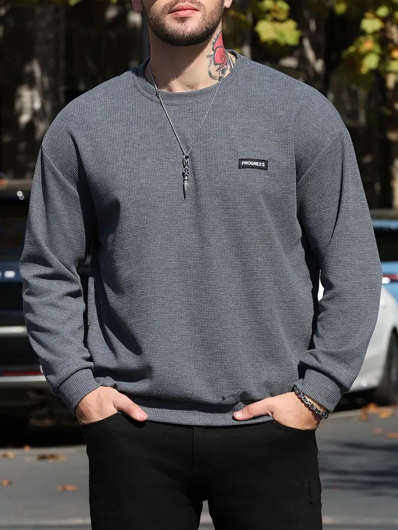 Men Full Sleeve Solid Sweatshirt