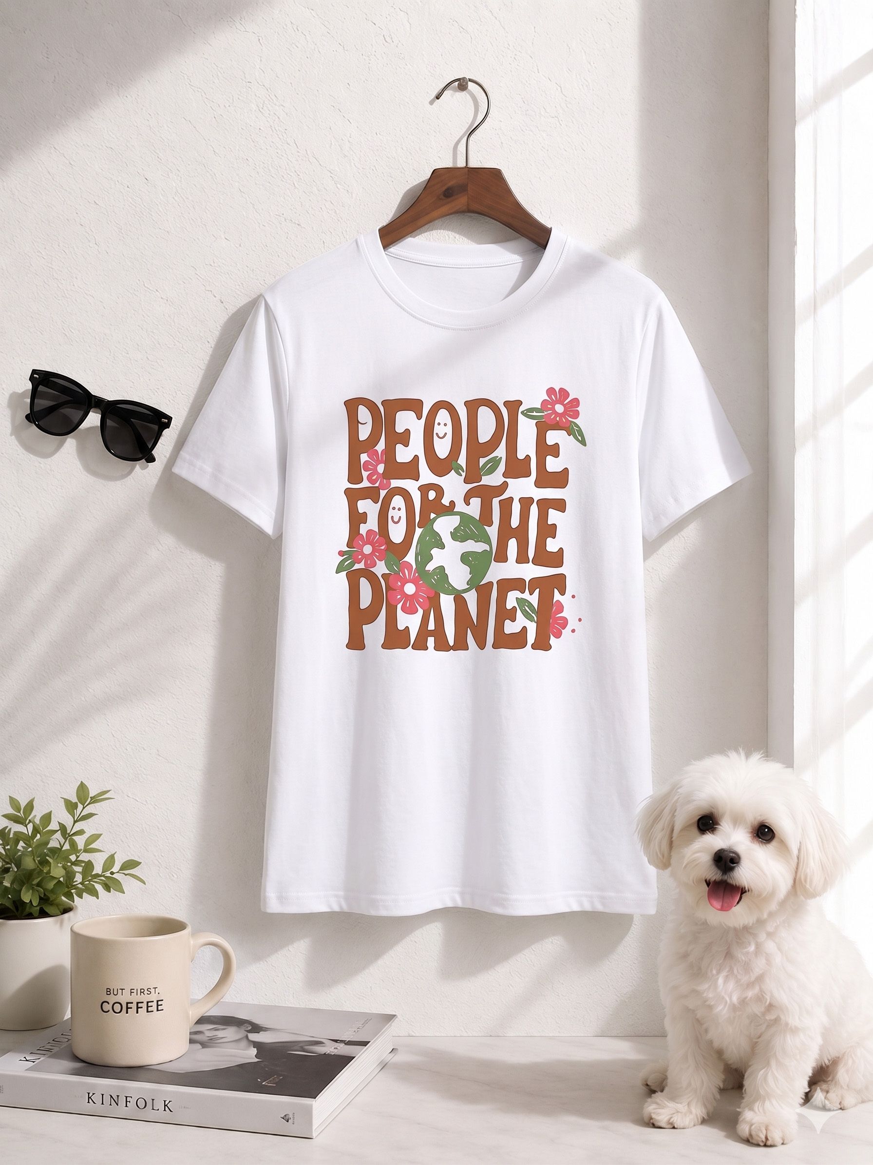 szn Women Solid Round Neck Cotton Blend White T-Shirt-picture-21