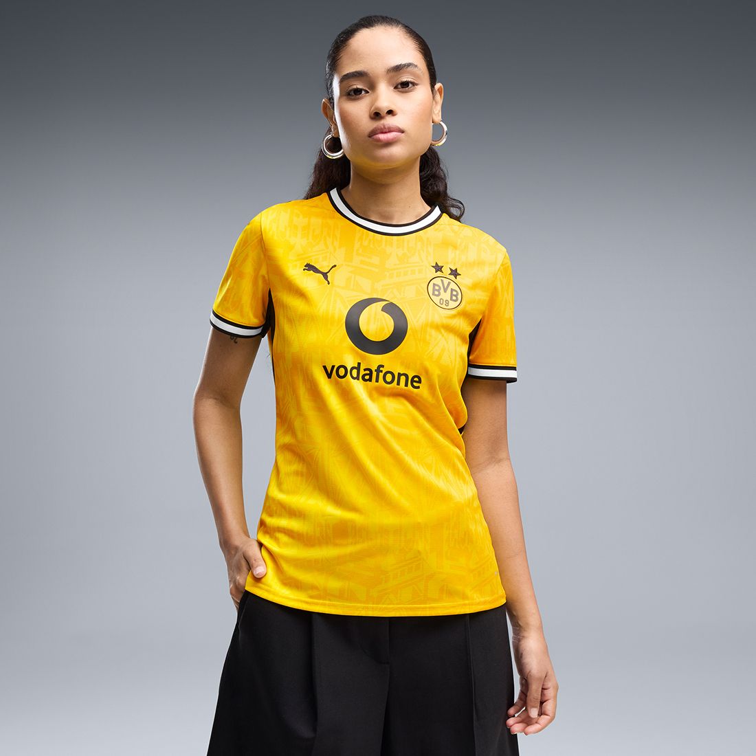 puma Women Printed Crew Neck Polyester Yellow T-Shirt-picture-10