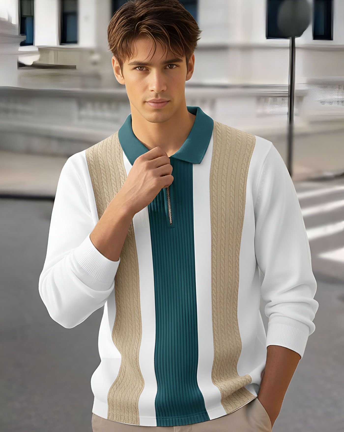 ausk Men Full Sleeve Striped Sweatshirt-picture-26