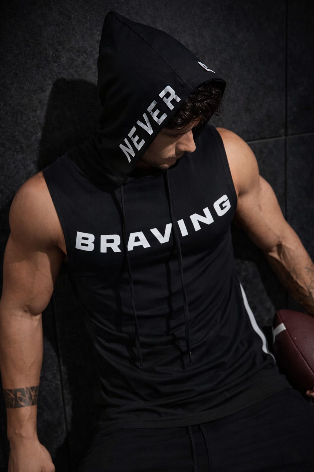 chaseoverin Men Printed Hooded Neck Polyester Black T-Shirt-picture-18