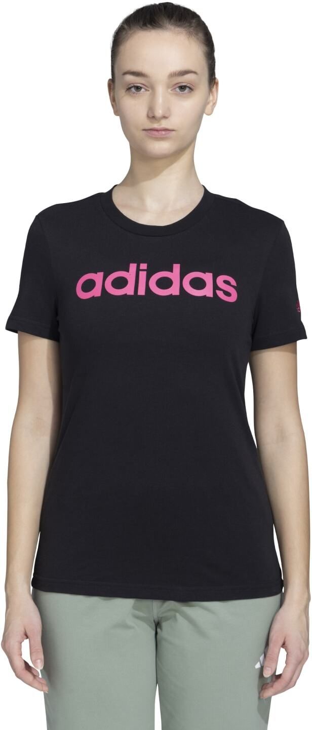W LIN T Women Printed Crew Neck Pure Cotton Black T-Shirt