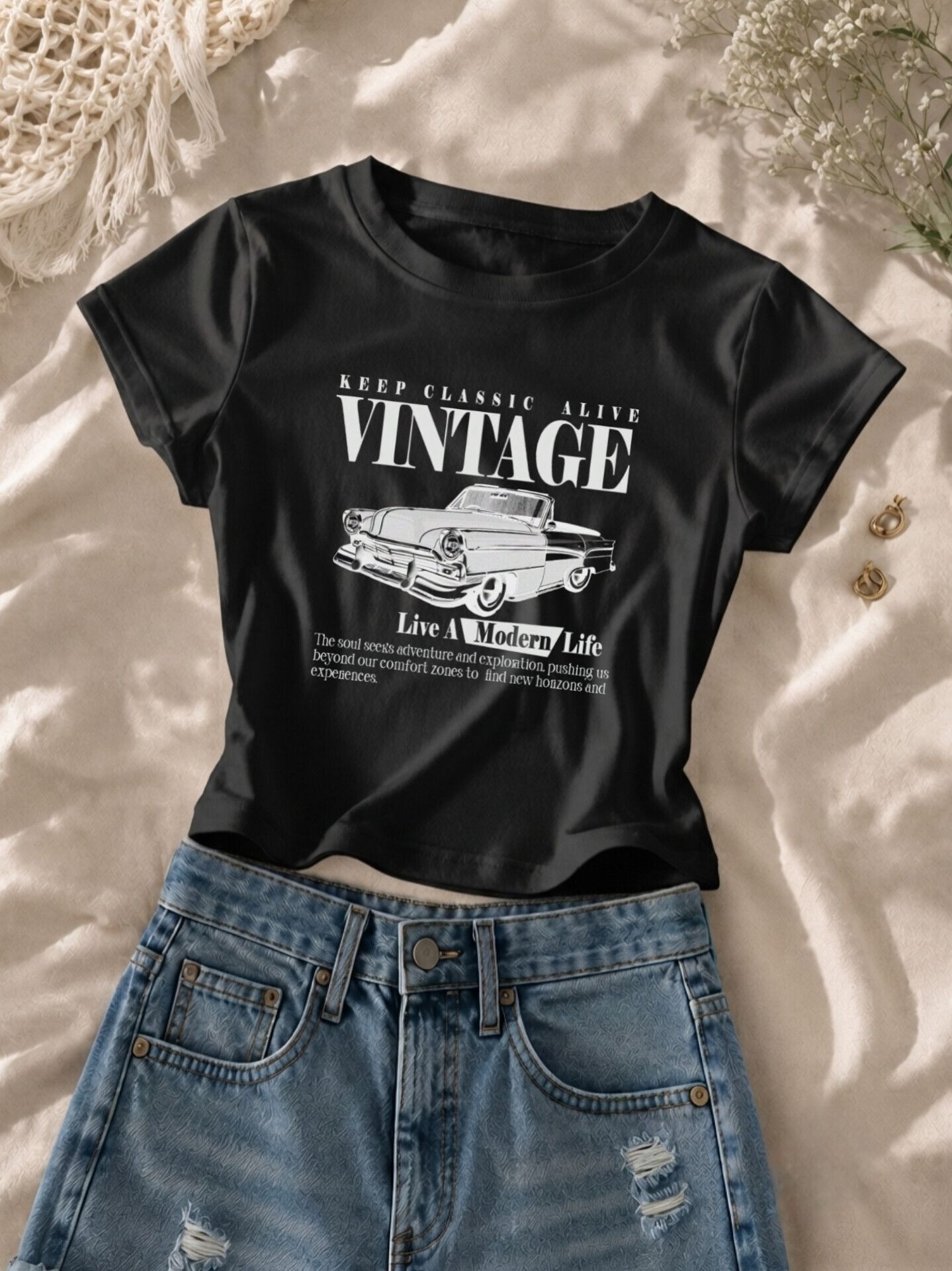jovacollection Women Graphic Print, Printed Round Neck Pure Cotton Black T-Shirt-picture-43
