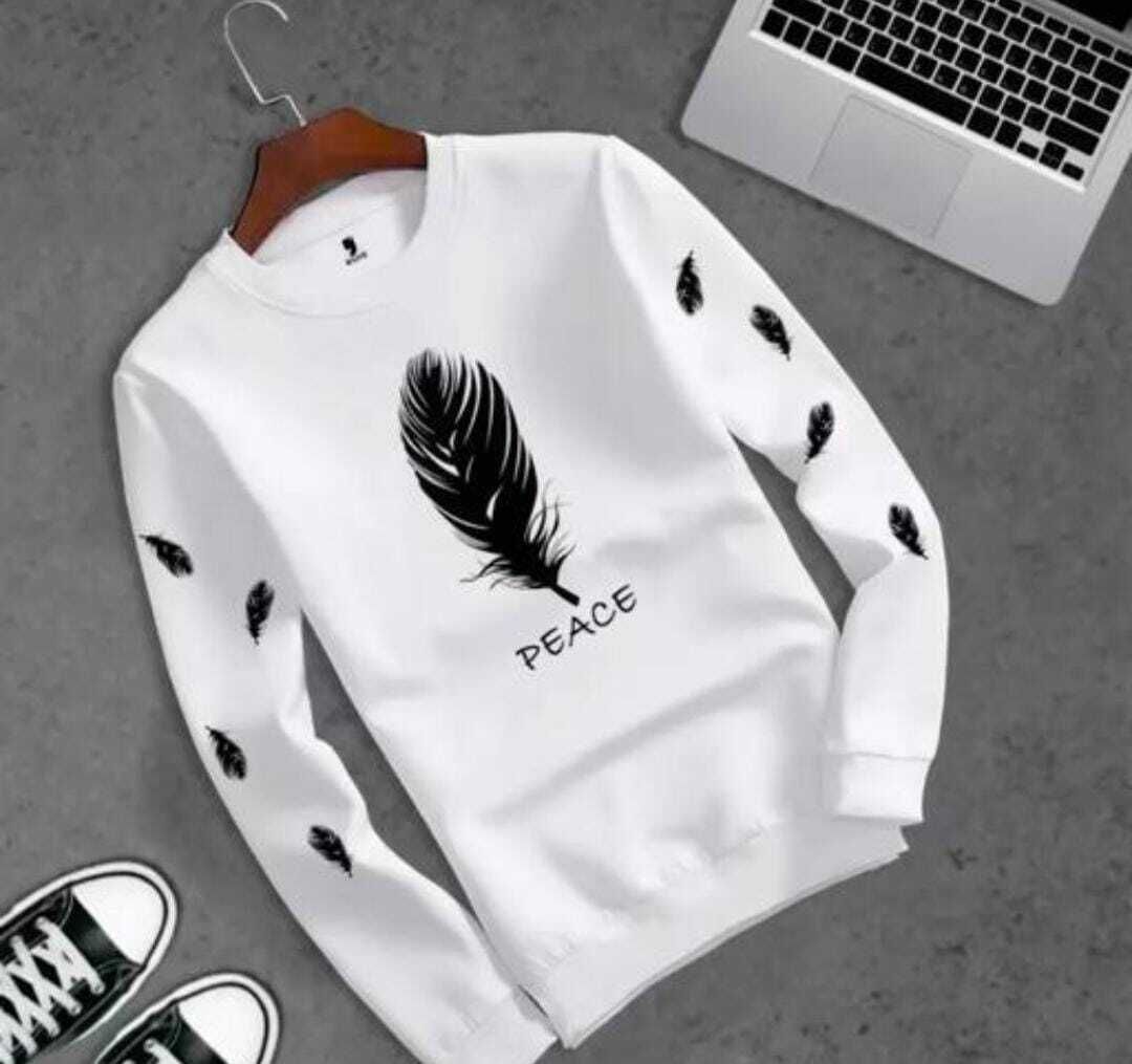 v das Men Graphic Print Round Neck Polyester White T-Shirt-picture-25