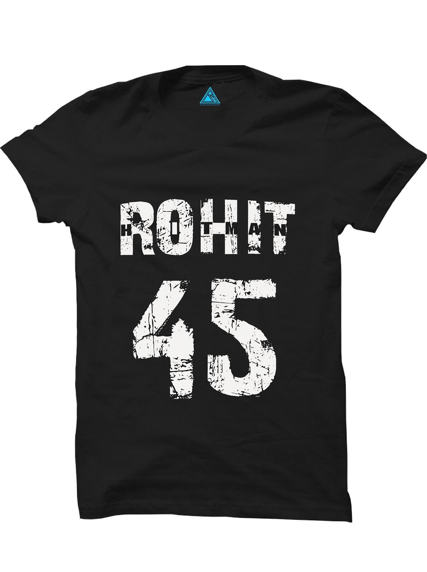 Men Colorblock Round Neck Cotton Blend Black T-Shirt-image-7