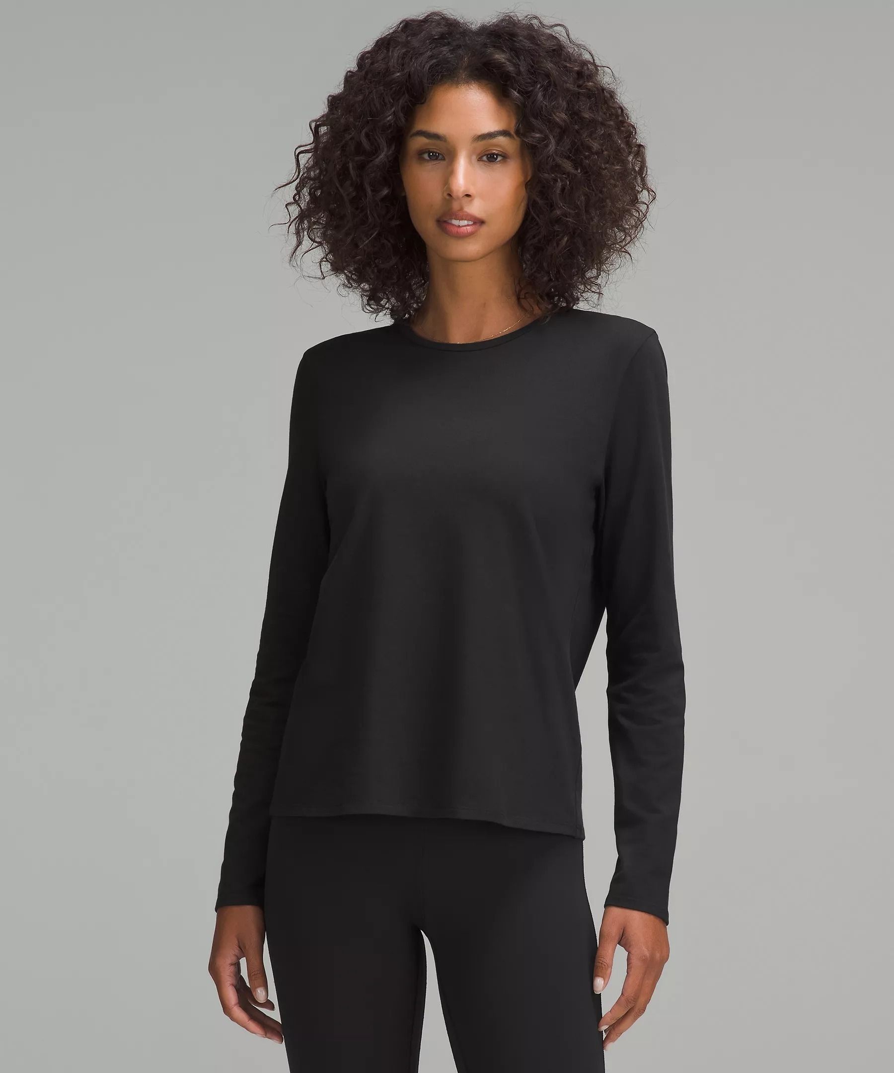 ap'pulse Women Solid Round Neck Pure Cotton Black T-Shirt-picture-9