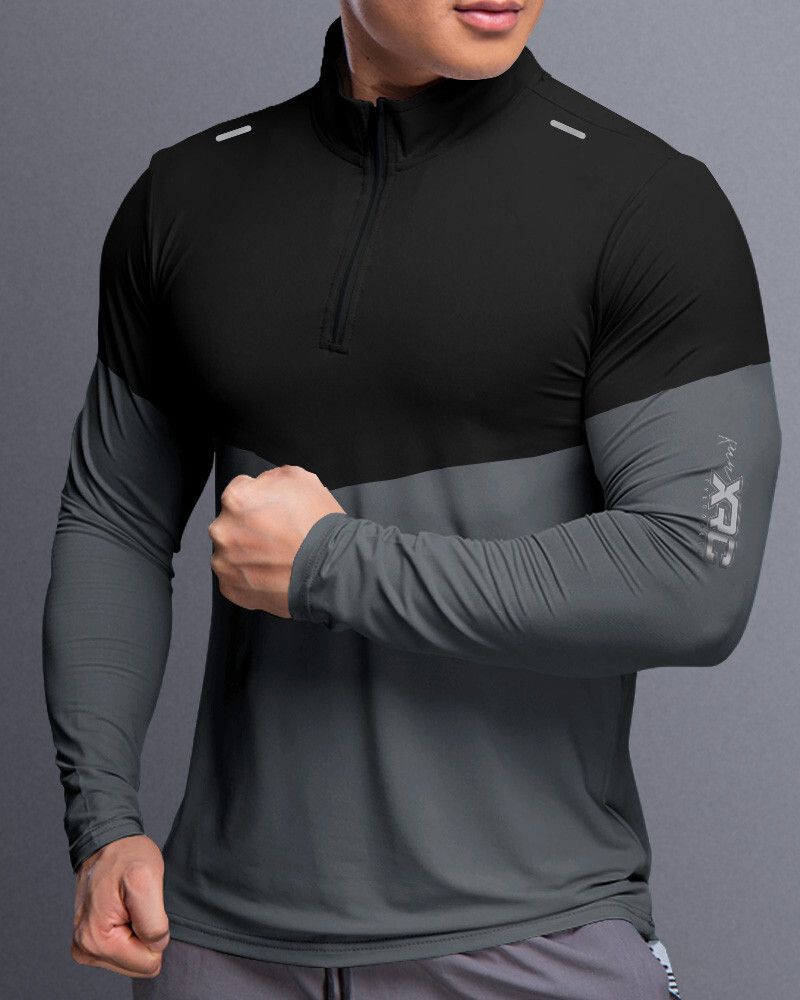garbly Men Colorblock Henley Neck Polyester Multicolor T-Shirt-picture-16