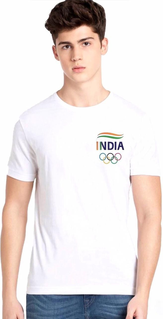 Men Typography Round Neck Polyester White T-Shirt-image-46