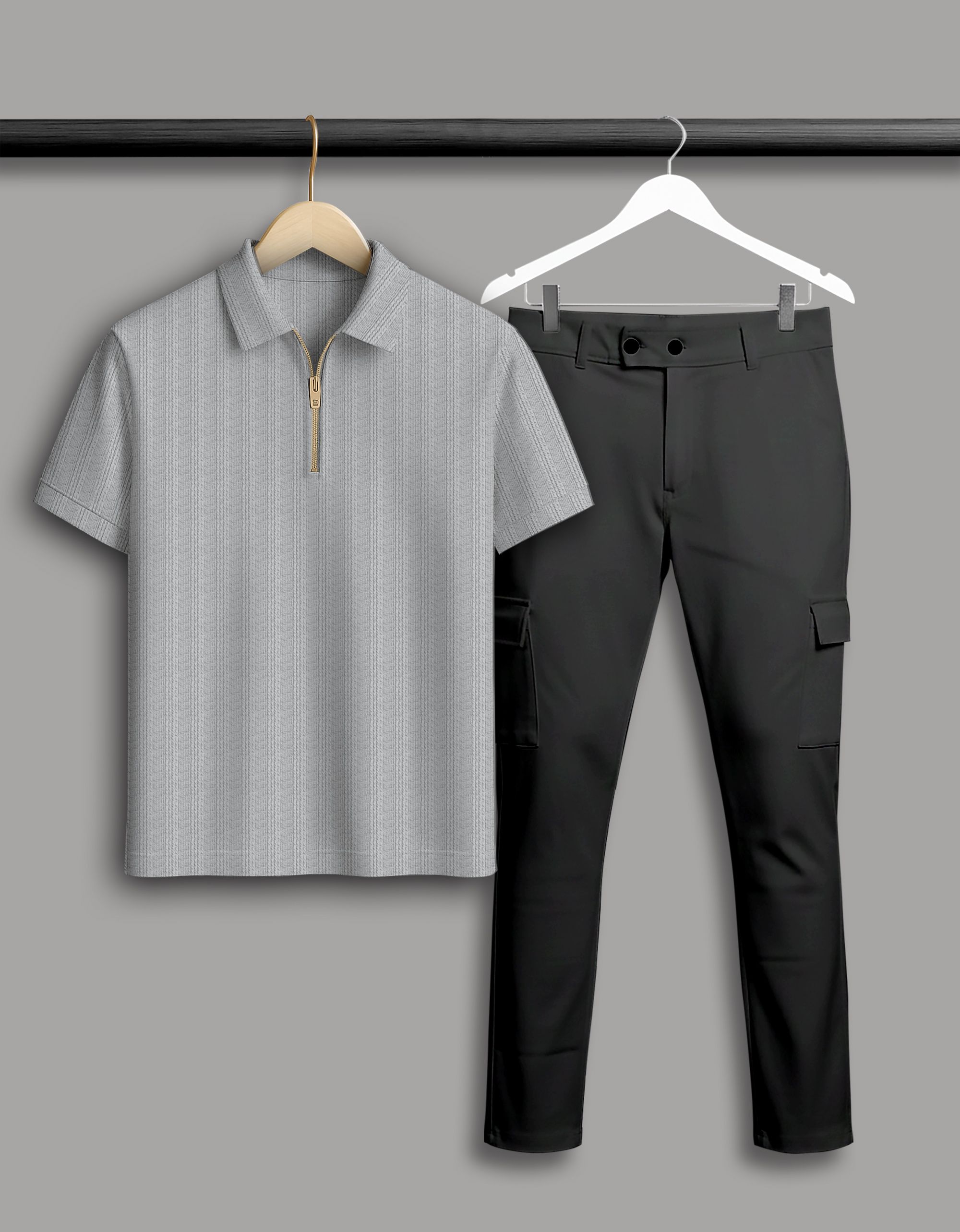 Self Design Men Track Suit