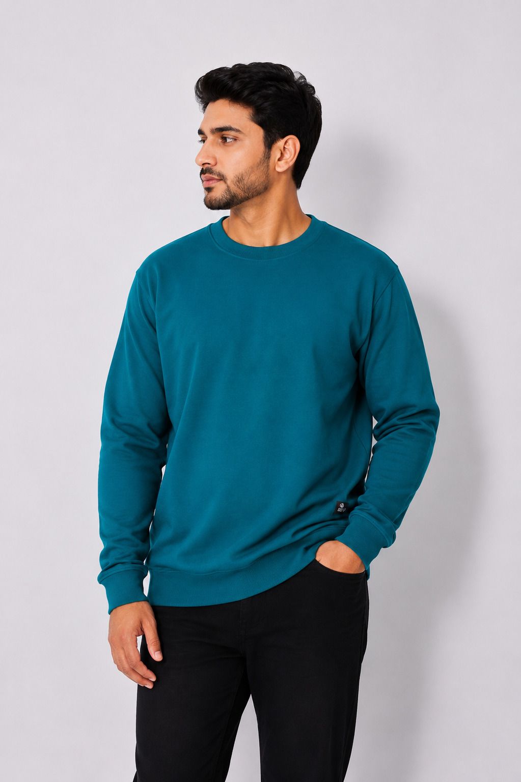 boys collections Men Full Sleeve Solid Sweatshirt-picture-1