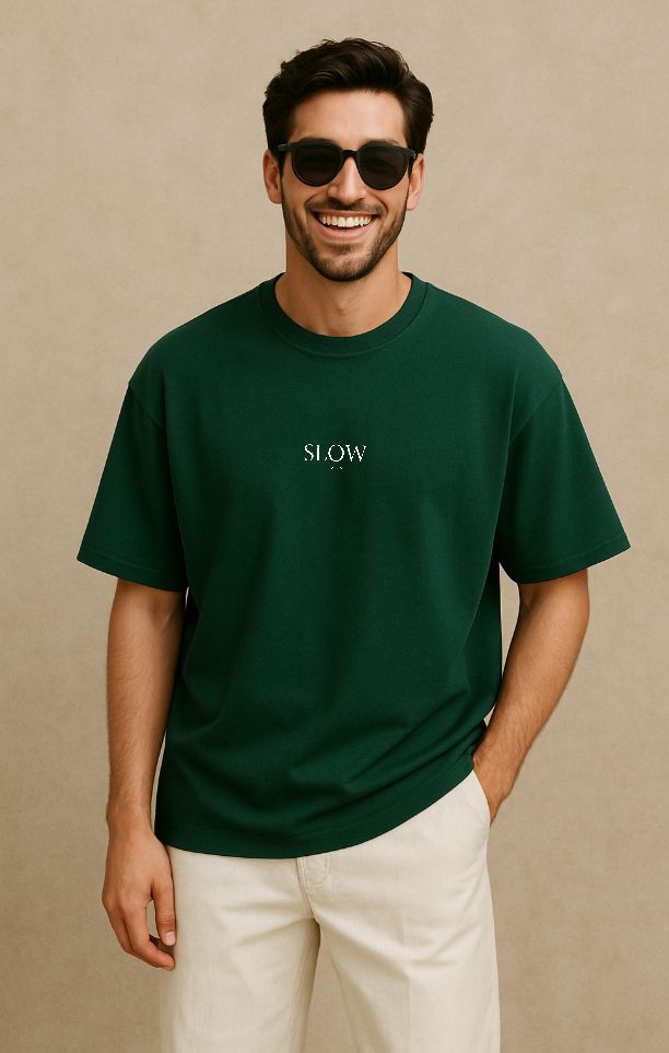 urgear Men Printed Round Neck Cotton Blend Green T-Shirt-picture-22