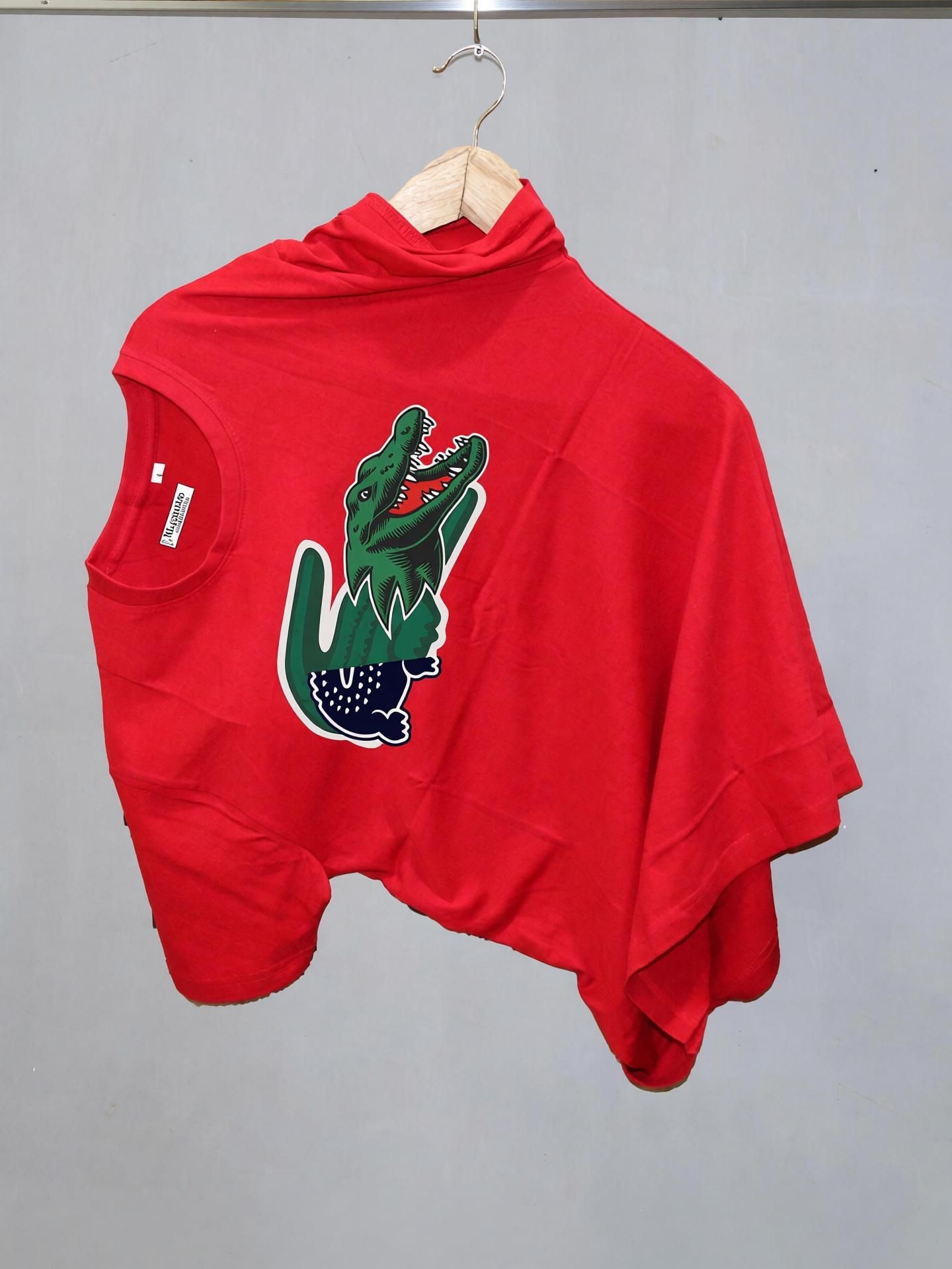 magneto Men Printed Round Neck Pure Cotton Red T-Shirt-picture-15