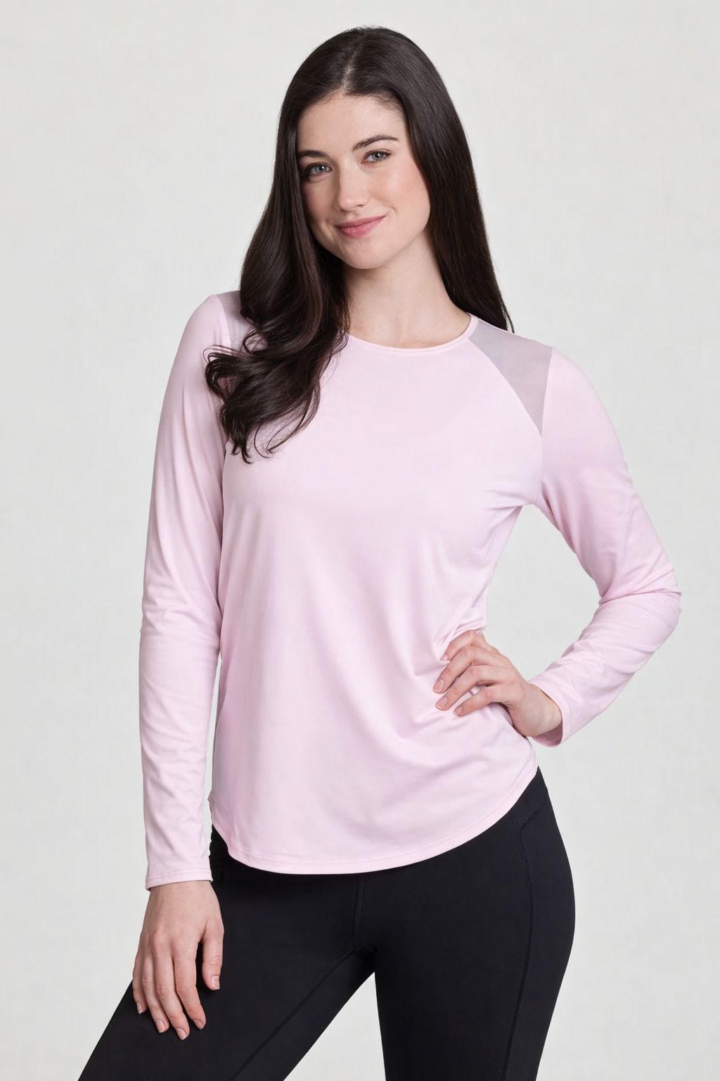 ap'pulse Women Solid Round Neck Pure Cotton Pink T-Shirt-picture-16