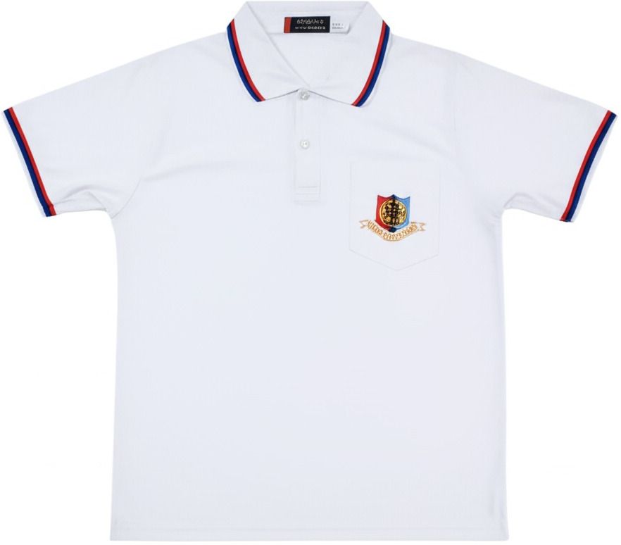 shree maruti shopping White Uniform T Shirt