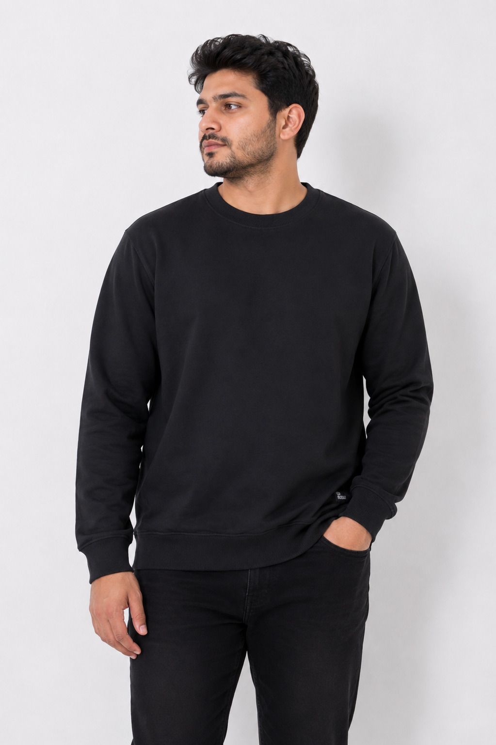 boys collections Men Full Sleeve Solid Sweatshirt-picture-0