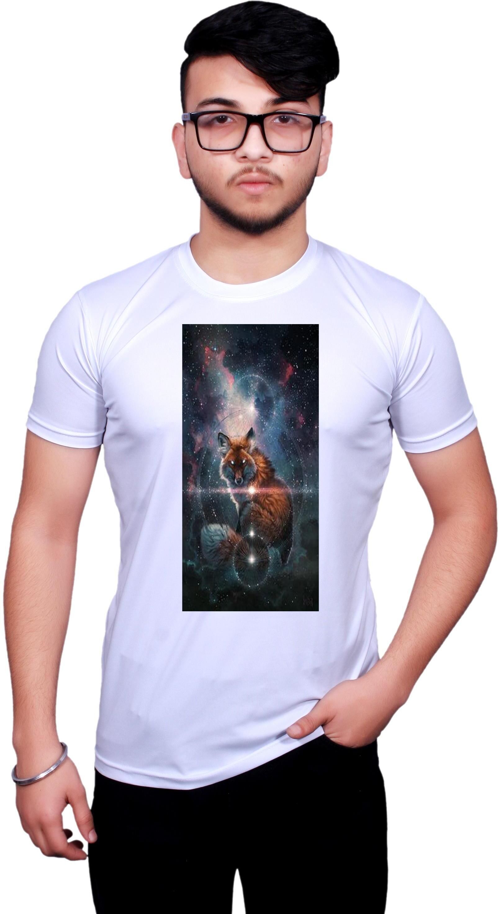 monkash trend Men Printed Round Neck Polyester Multicolor T-Shirt-picture-26
