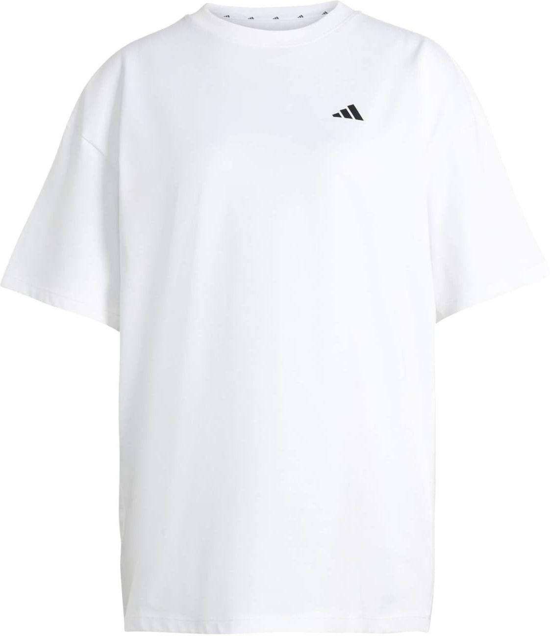 adidas Women Printed Crew Neck Cotton Blend White T-Shirt-picture-31