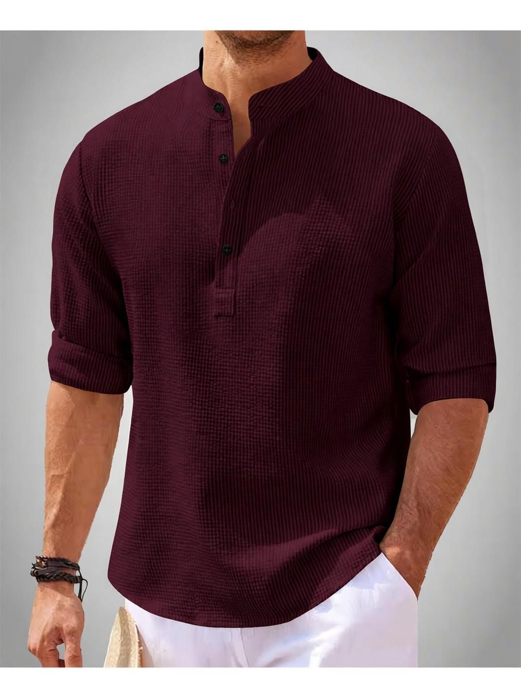 nook Men Self Design Cotton Blend Straight Kurta-picture-20