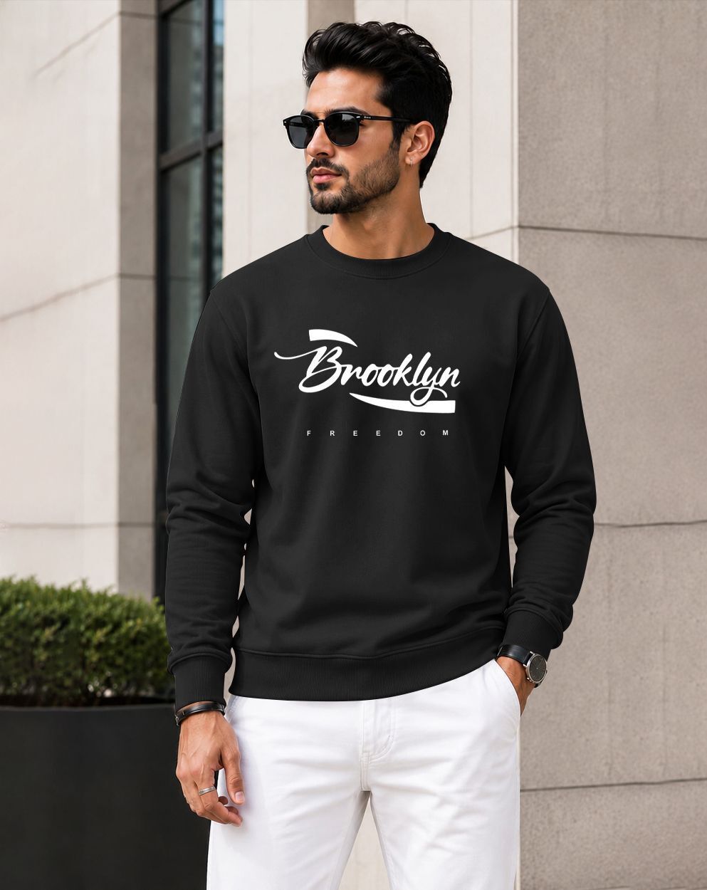 Men Printed Round Neck Reversible Pure Cotton Black T-Shirt-image-19