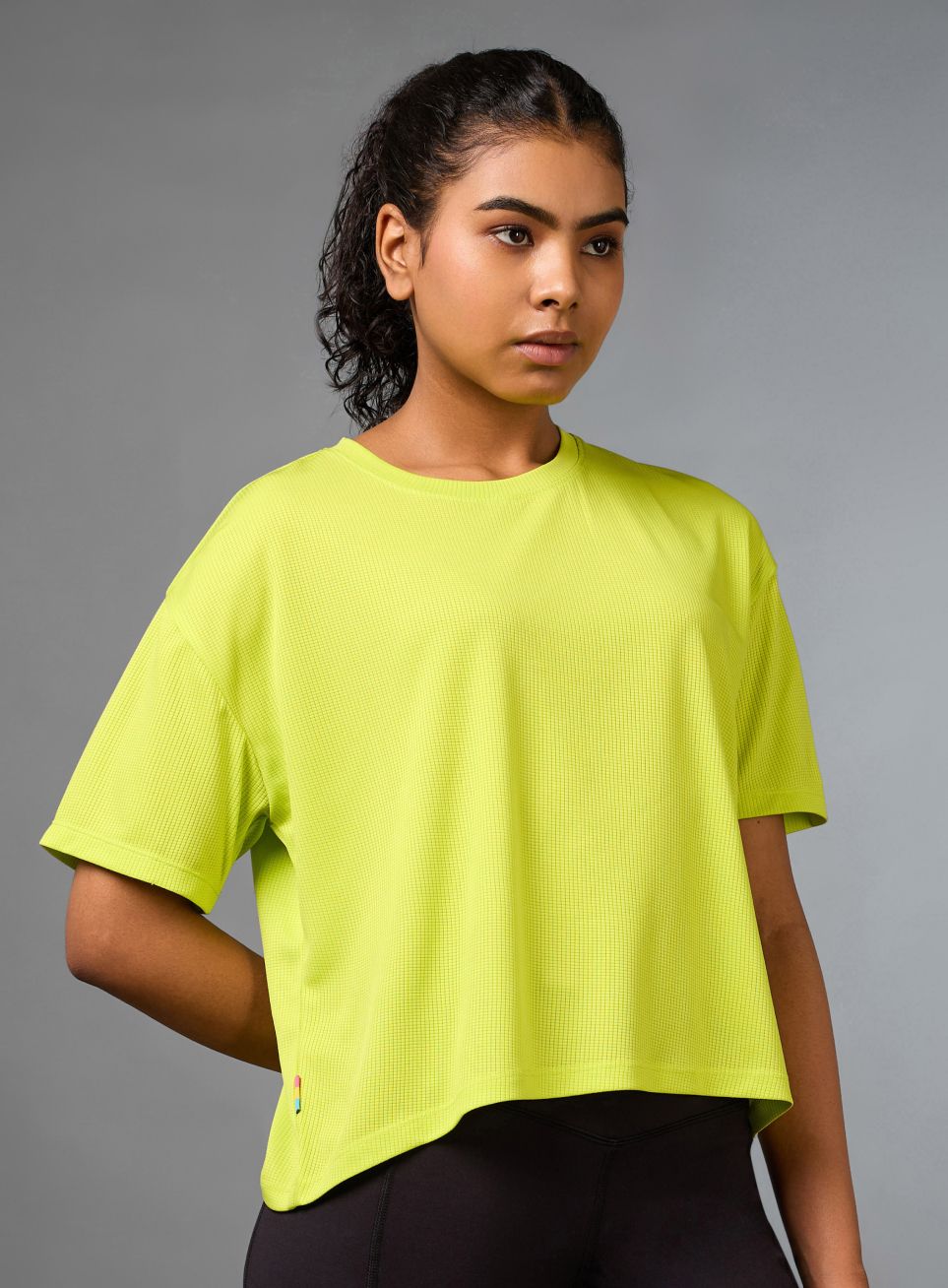 cult Women Solid Round Neck Polyester Green T-Shirt-picture-28