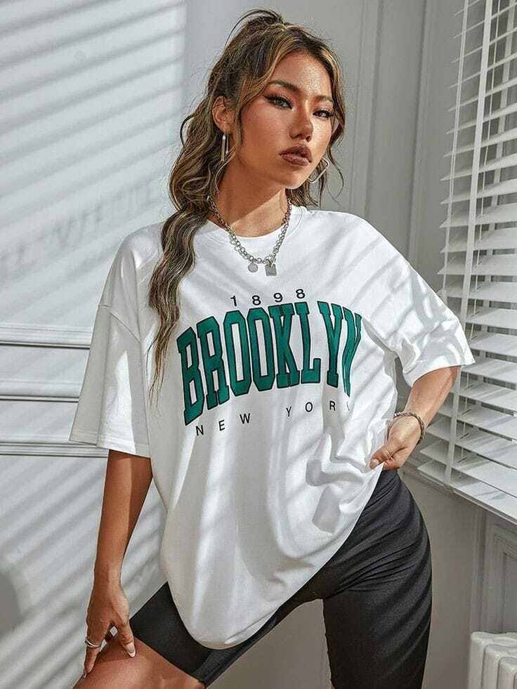 calm down Women Printed Round Neck Cotton Blend White T-Shirt-picture-28