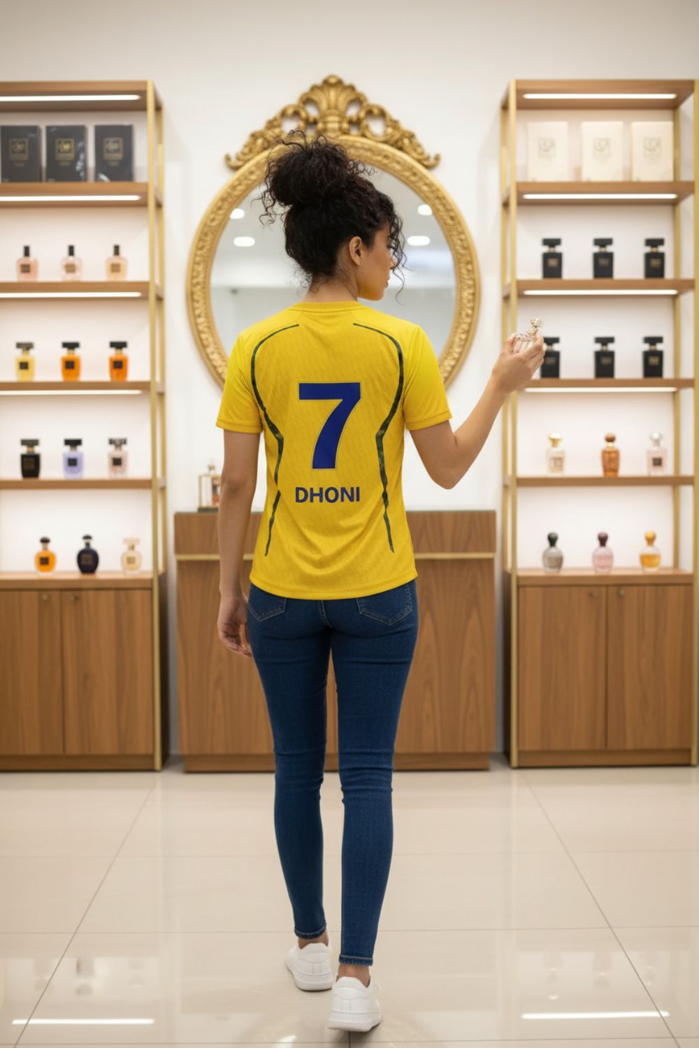 shanvi Women Graphic Print Round Neck Polycotton Yellow T-Shirt-picture-44