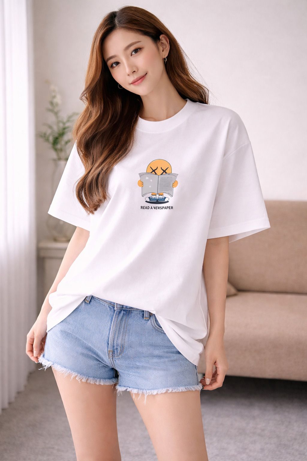 Casual Regular Sleeves Graphic Print Women White Top-image-27