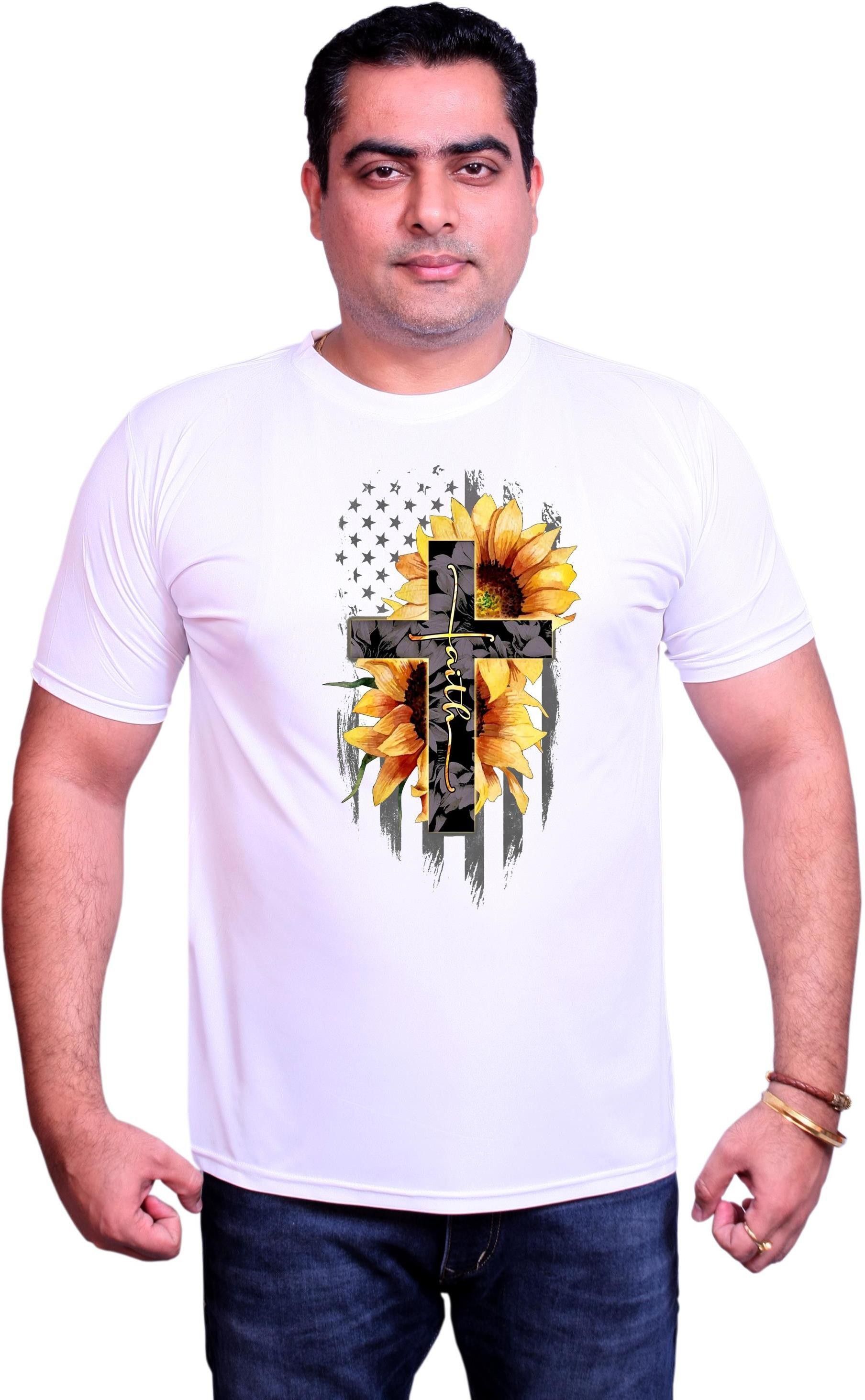 monkash trend Men Printed Round Neck Polyester Multicolor T-Shirt-picture-7