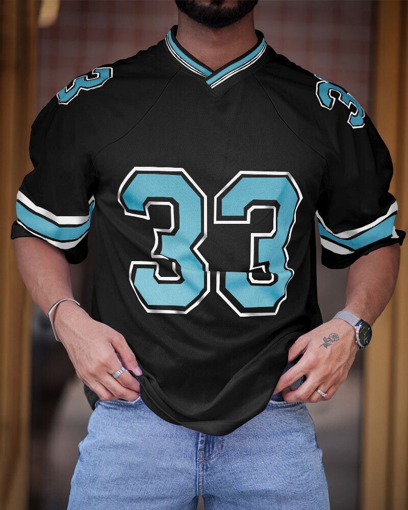 eyebogler Men Printed Round Neck Cotton Blend Black T-Shirt-picture-19