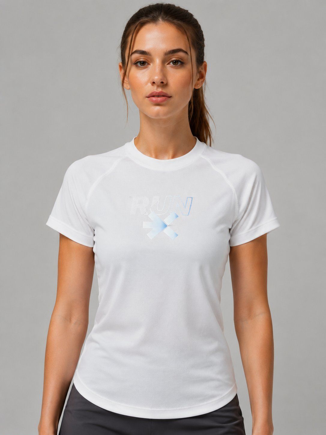 hrx by hrithik roshan Women Solid Round Neck Polyester White T-Shirt-picture-48