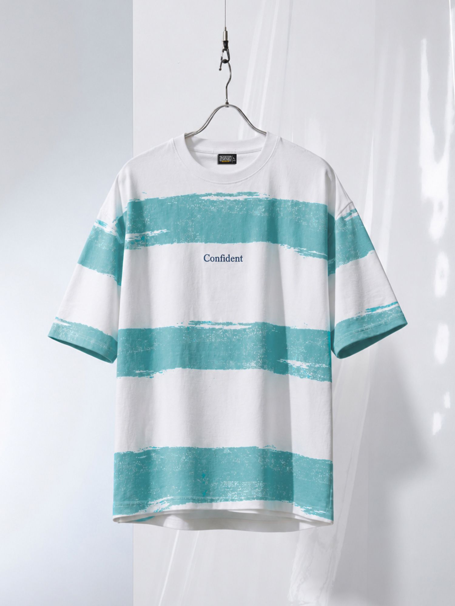 maniac Men Striped Round Neck Pure Cotton Green T-Shirt-picture-12