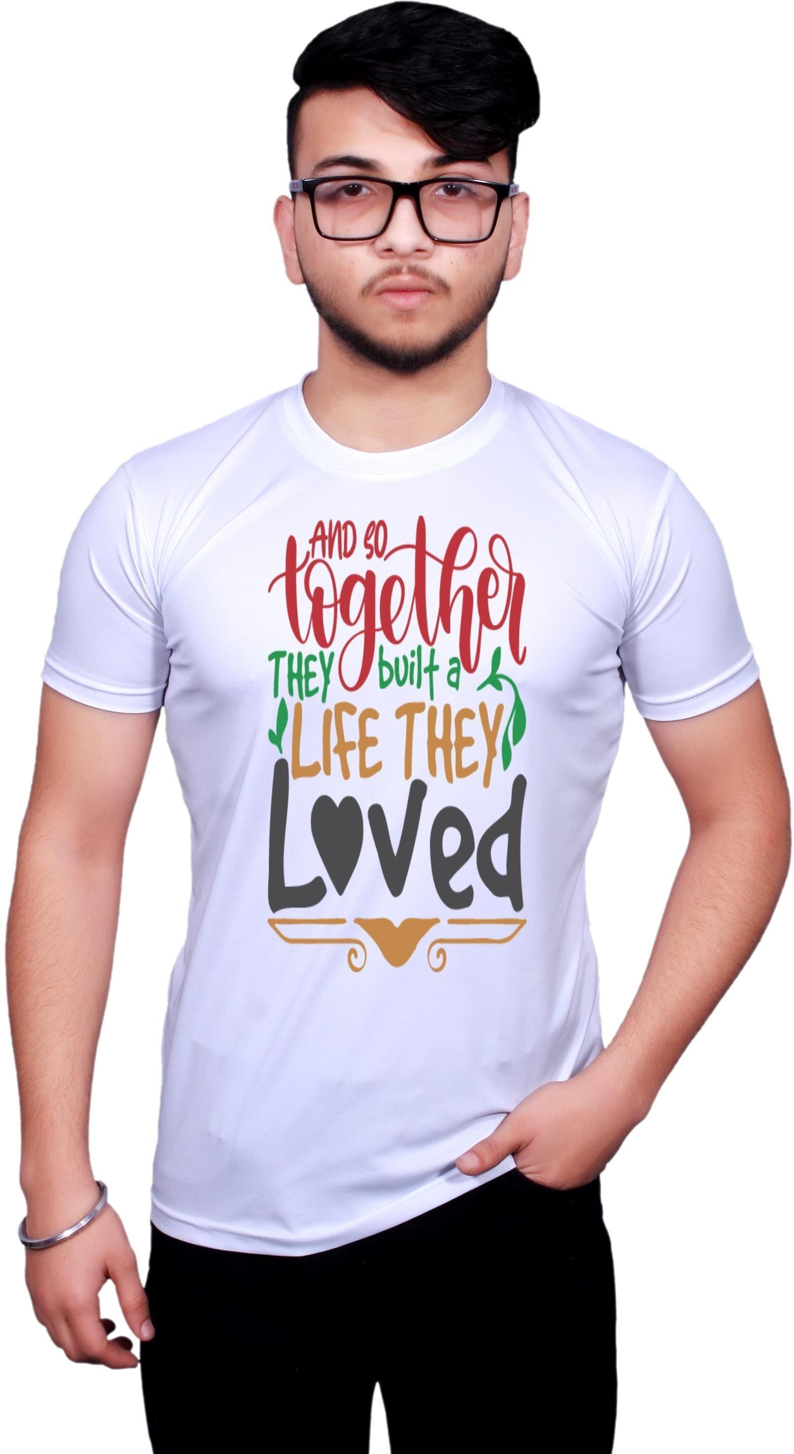 monkash trend Men Printed Round Neck Polyester Multicolor T-Shirt-picture-33