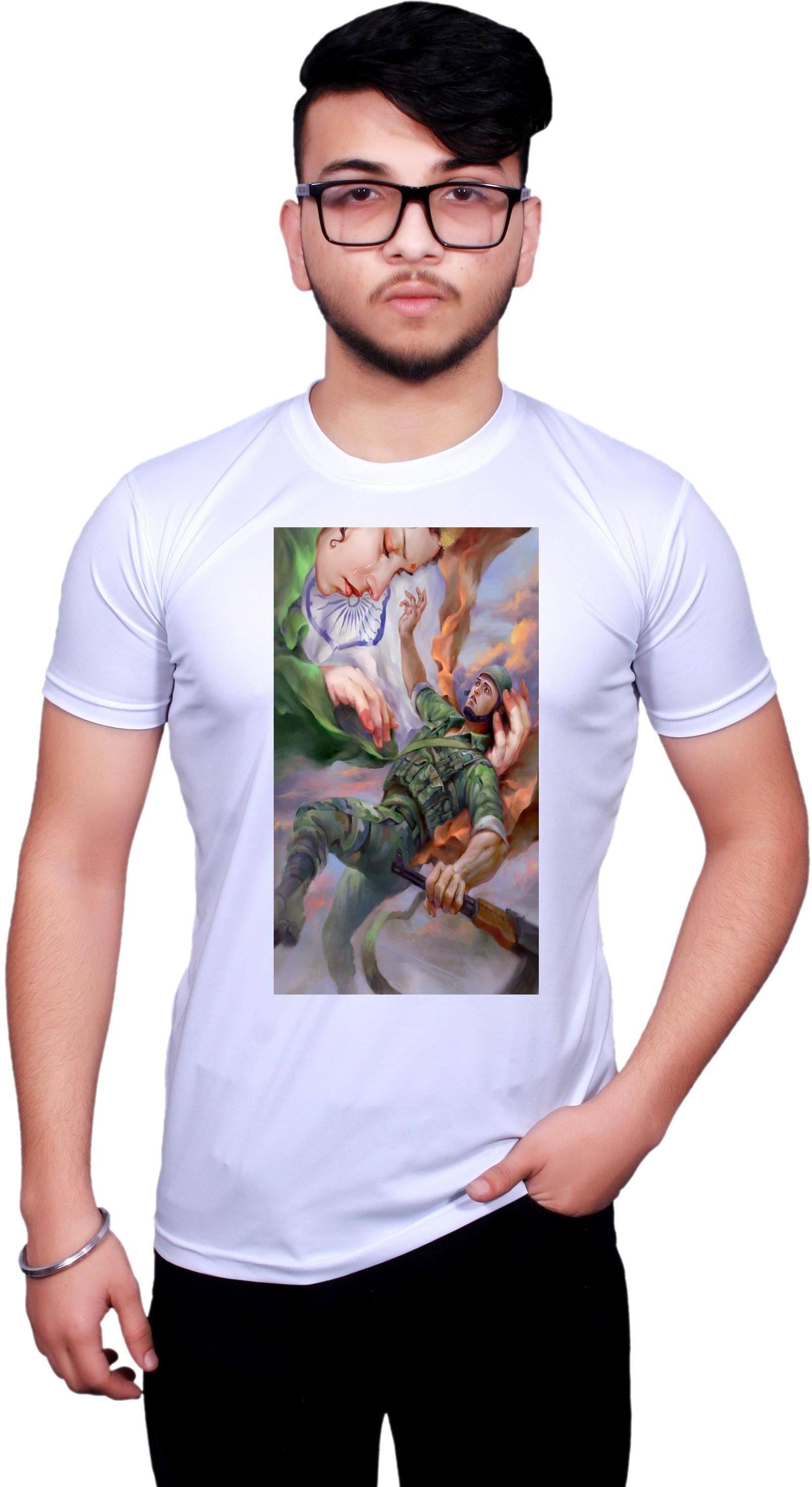monkash trend Men Printed Round Neck Polyester Multicolor T-Shirt-picture-19
