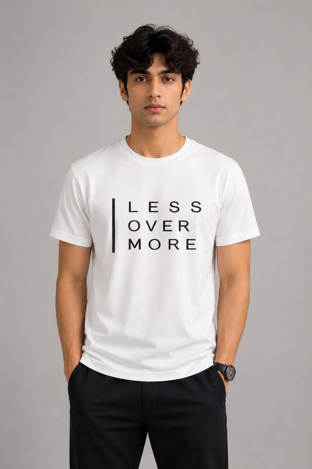 dolphyn Men Typography, Printed Round Neck Polycotton White T-Shirt-picture-29