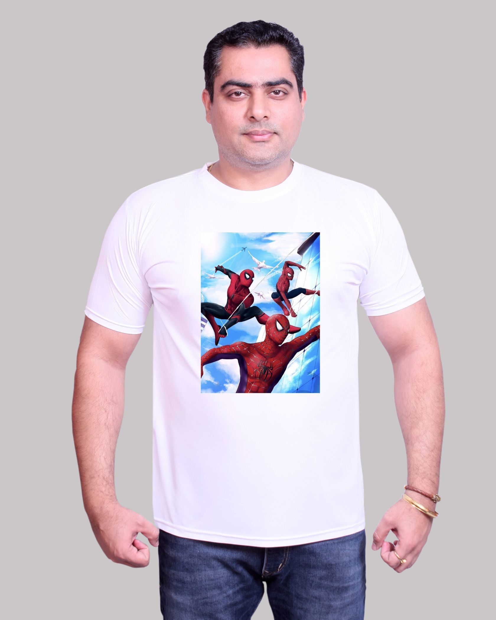 monkash trend Men Printed Round Neck Polyester Multicolor T-Shirt-picture-16