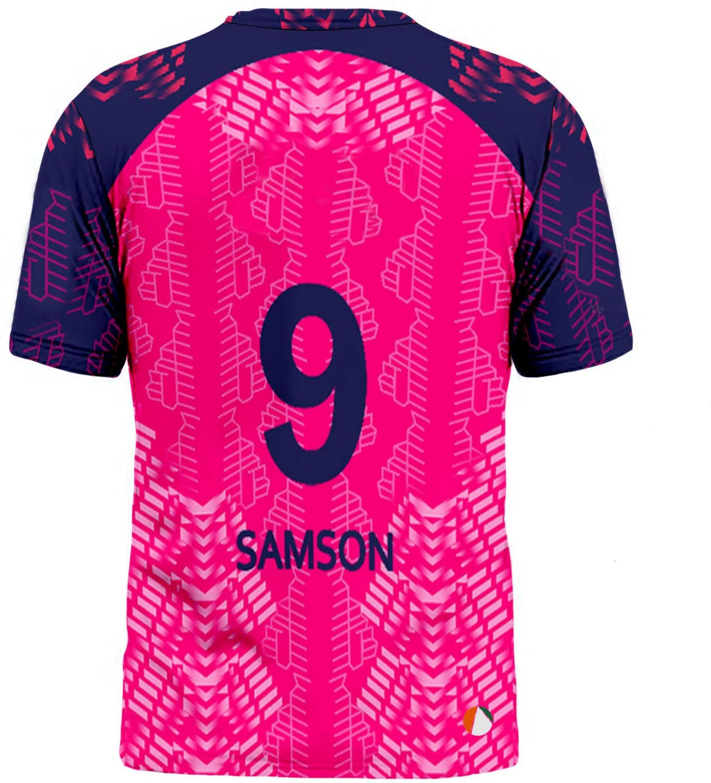 Women Printed Round Neck Polyester Pink T-Shirt