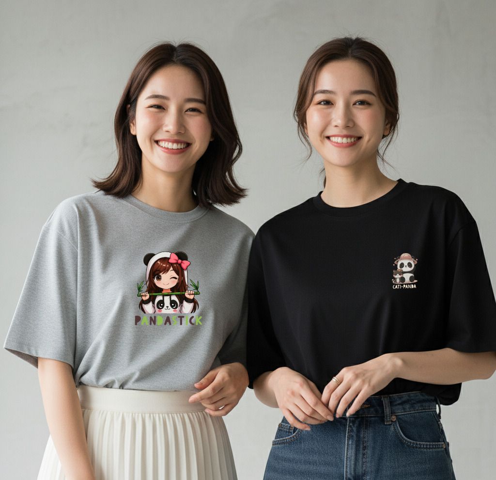 infirax Pack of 2 Women Printed Round Neck Polycotton Multicolor T-Shirt-picture-12