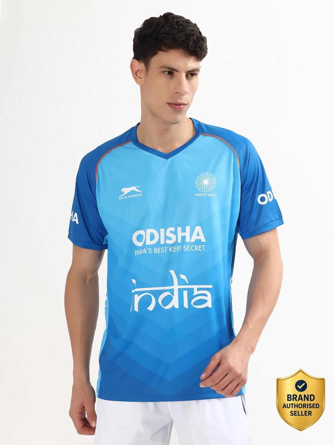 shiv naresh Men Typography, Graphic Print, Geometric Print Round Neck Polyester Blue T-Shirt-picture-4