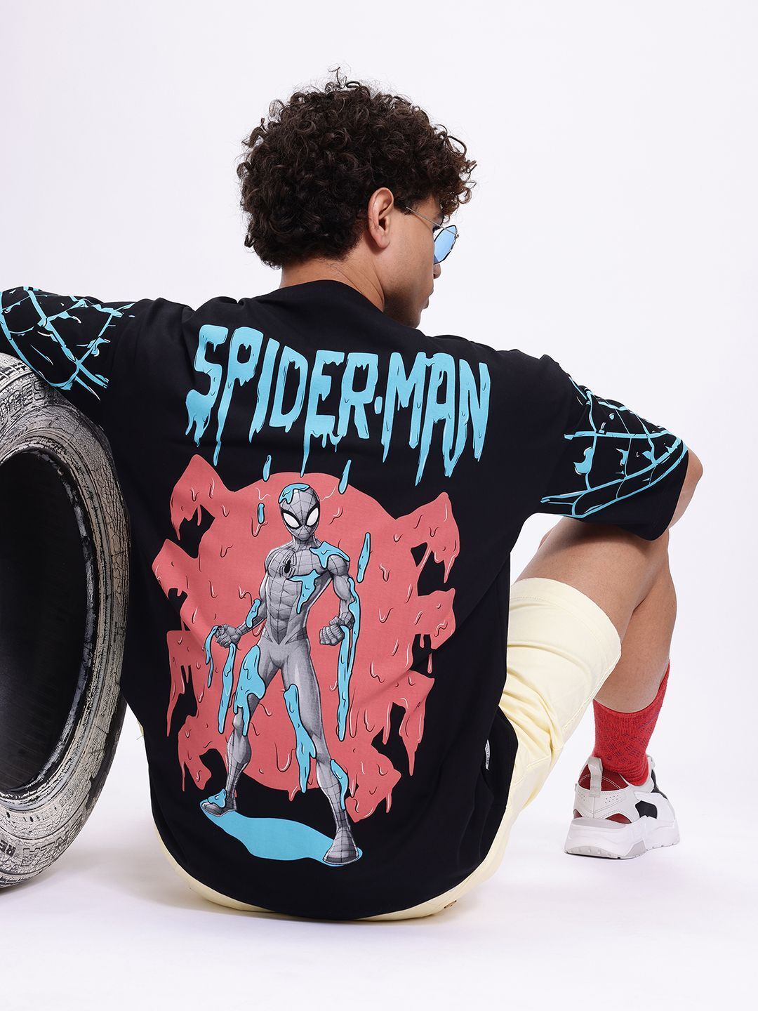 kook n keech marvel Men Printed Round Neck Pure Cotton Black T-Shirt-picture-11