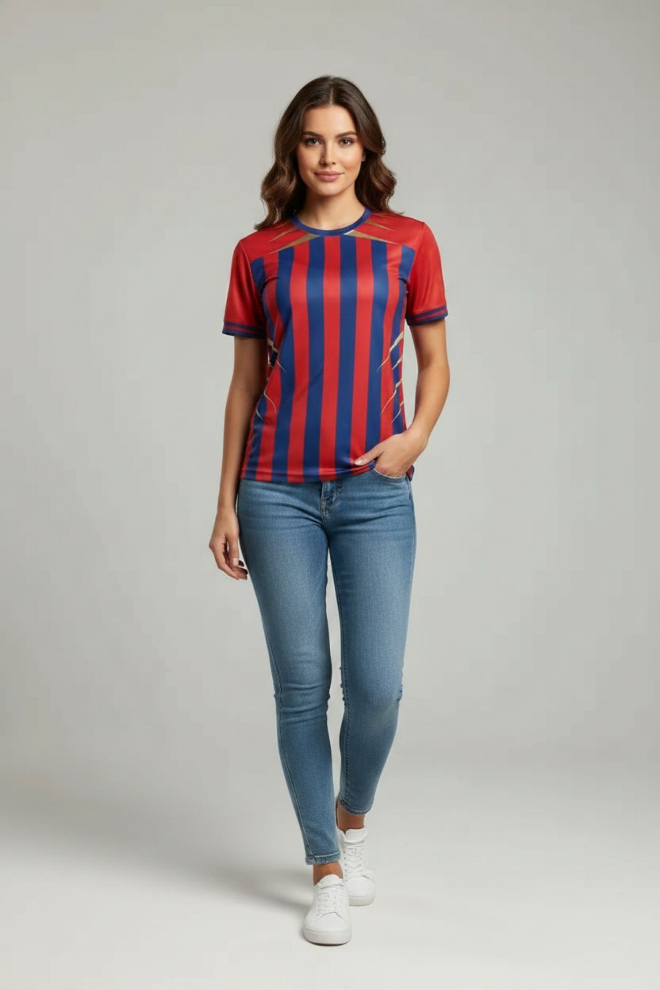 the blazze Women Printed Round Neck Polyester Multicolor T-Shirt-picture-38