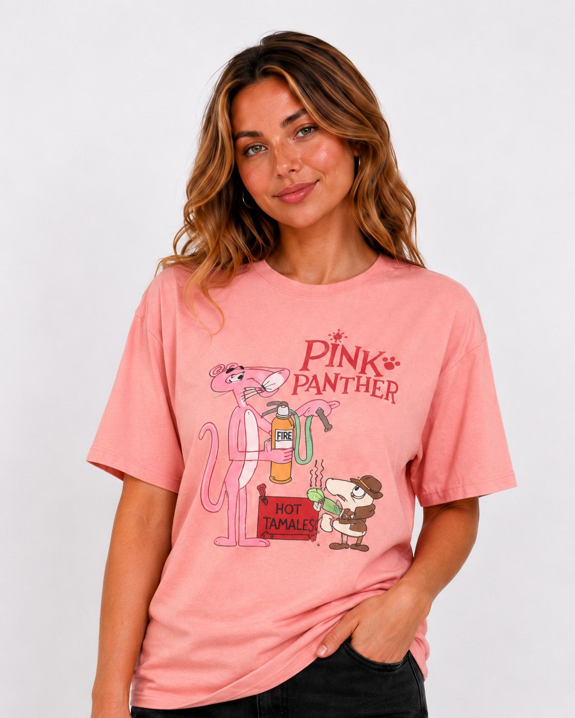 metronaut Printed Women Round Neck Cotton Blend Pink T-Shirt-picture-20