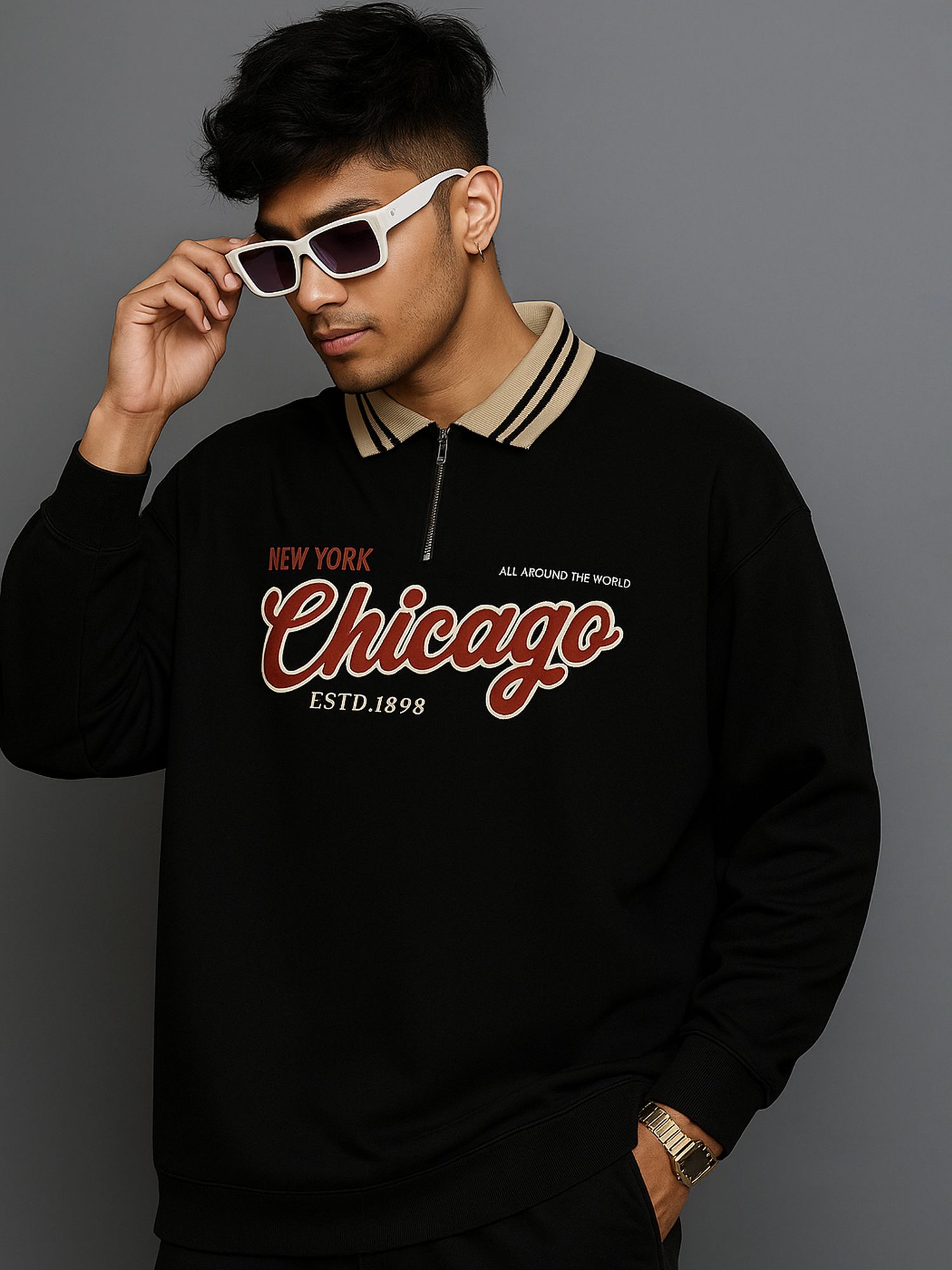 Men Full Sleeve Printed Sweatshirt