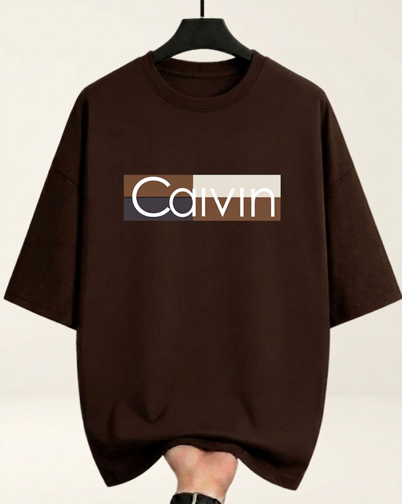 metronaut Printed Women Round Neck Cotton Blend Brown, White T-Shirt-picture-24