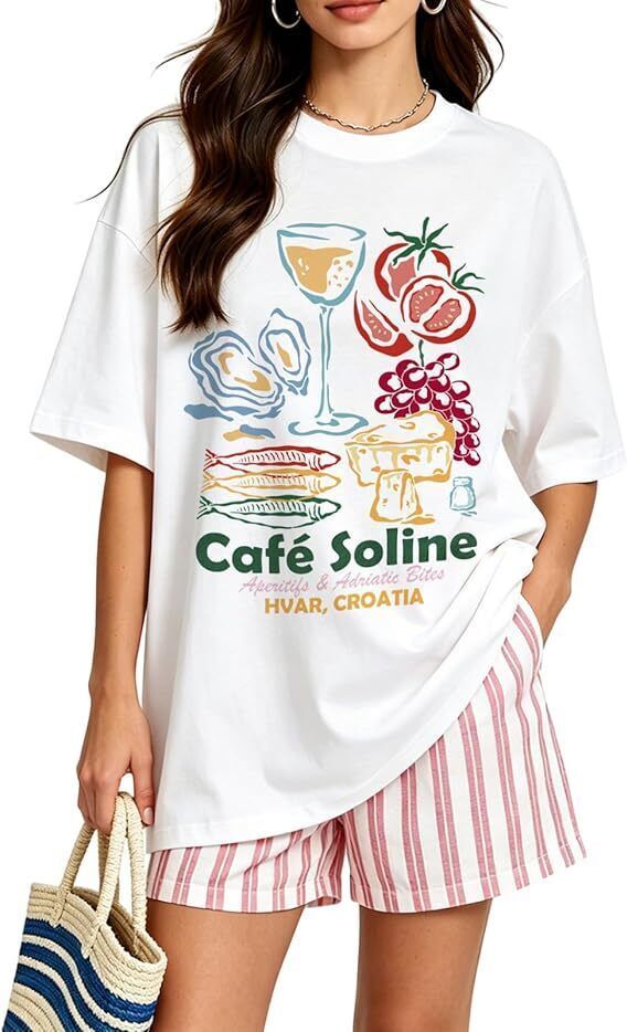 mapeltrendfrox Women Graphic Print, Printed, Typography Round Neck Cotton Blend White T-Shirt-picture-11