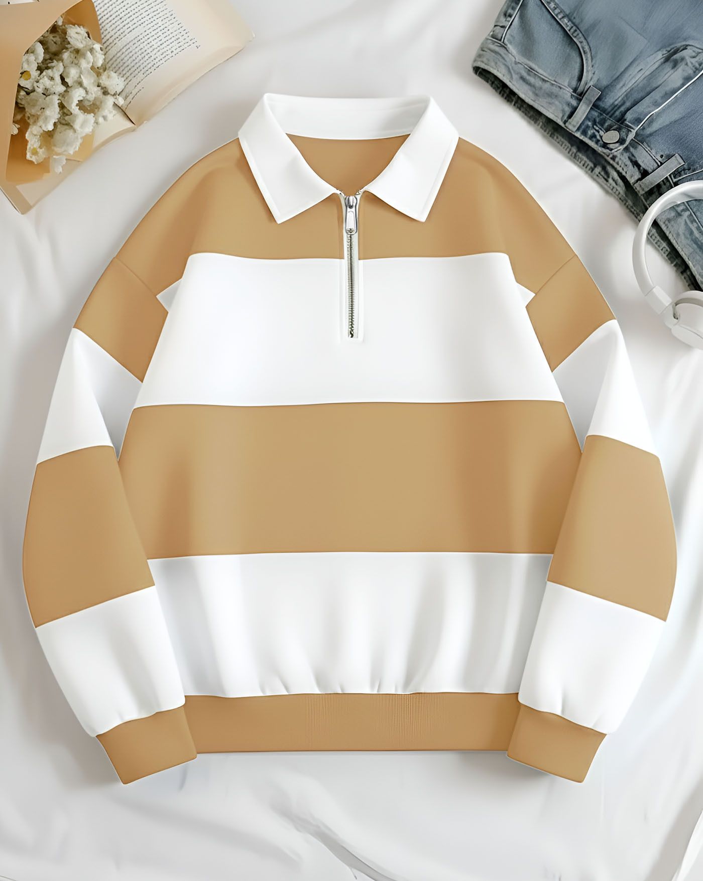 aoosh Men Full Sleeve Striped Sweatshirt-picture-11