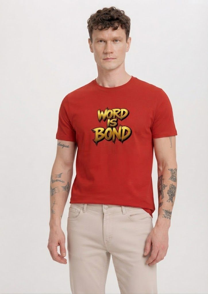 Men Solid Round Neck Cotton Blend Red T-Shirt-image-41