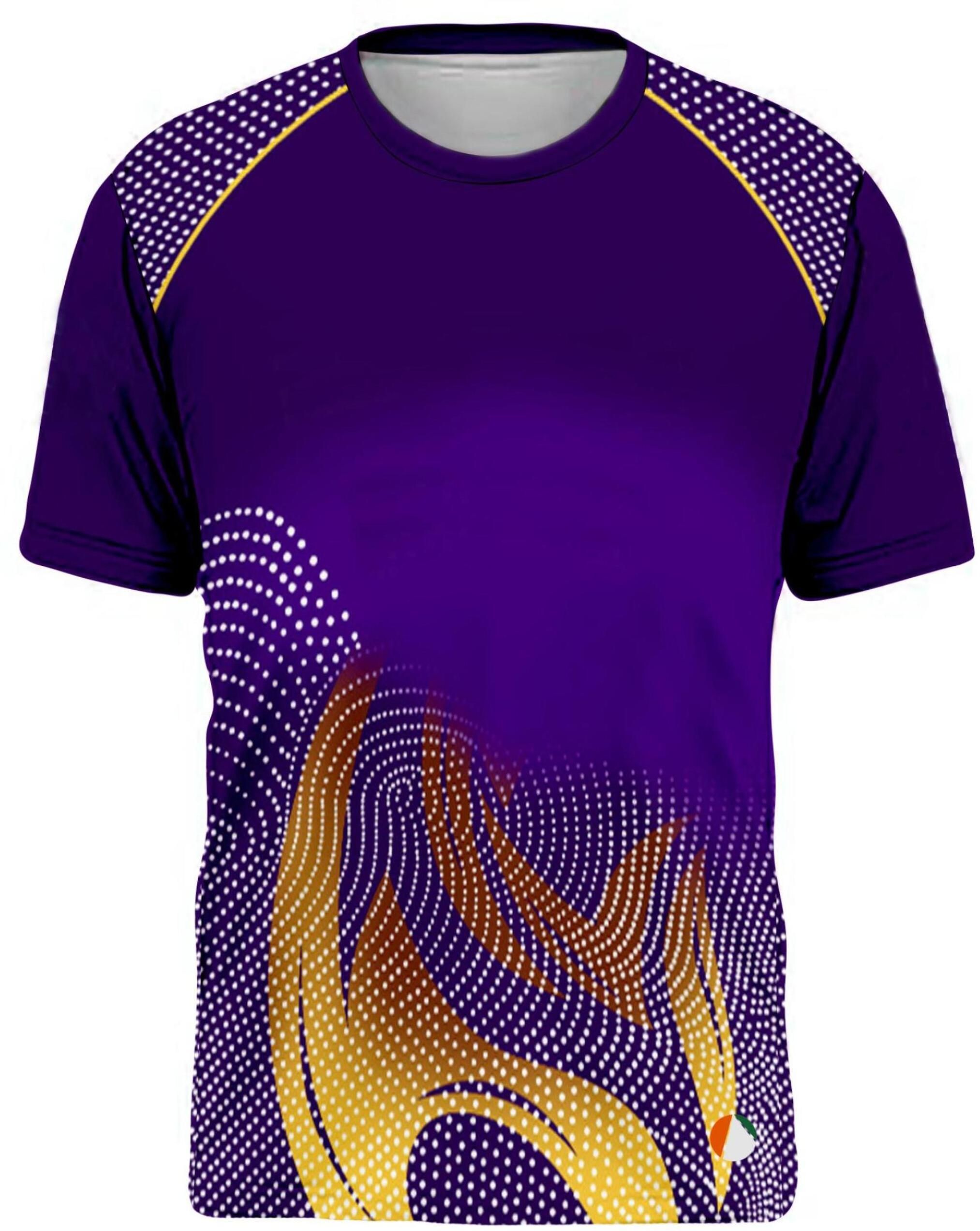 Women Printed Round Neck Polyester Purple T-Shirt-image-29